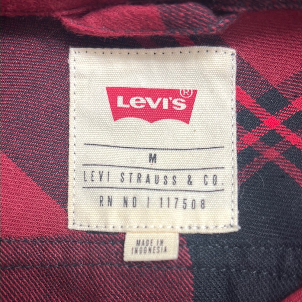 Levi's Flannel Button Down - image 3